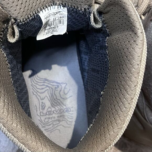 LOWA Zephyr GTX Mid TF Tactical Boots Men’s Size 11 Beige Gore-Tex Waterproof - Picture 13 of 14